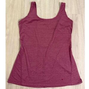 Nike Women's Heathered Berry Tank Top Athletic Workout Racerback Size L